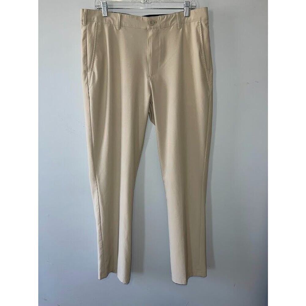Men's Izod Khaki Pants Golf Stretch Size 34 x 34